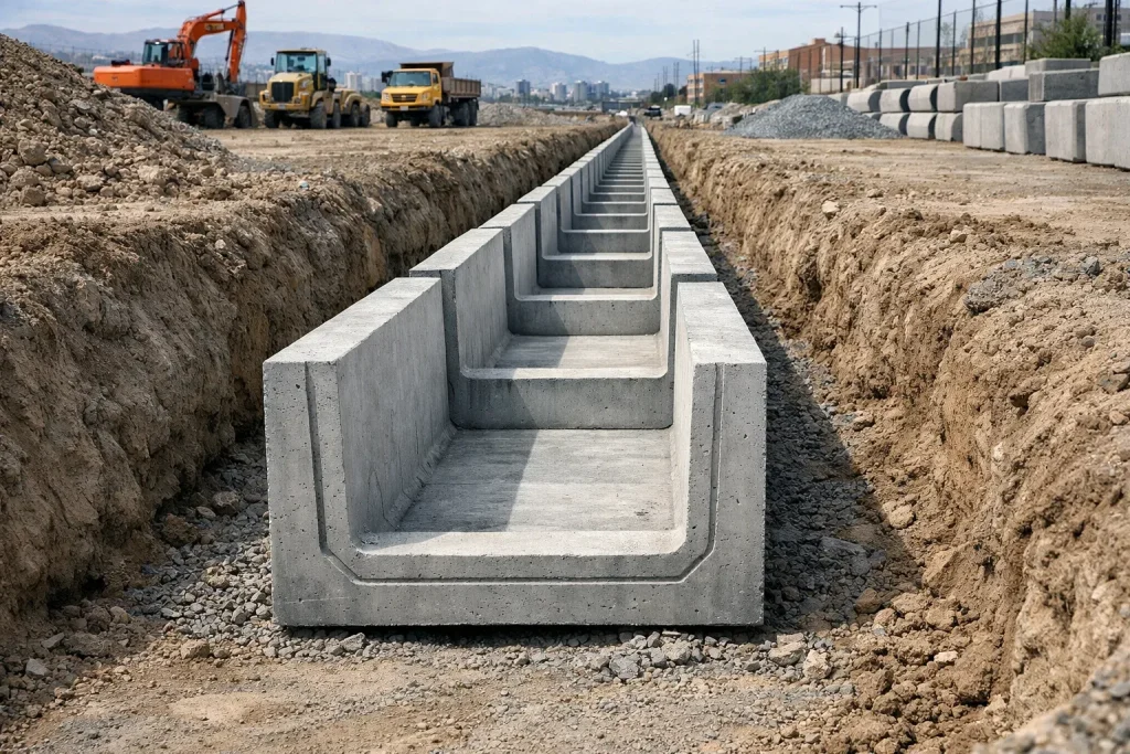 کانال زهکشی بتنی