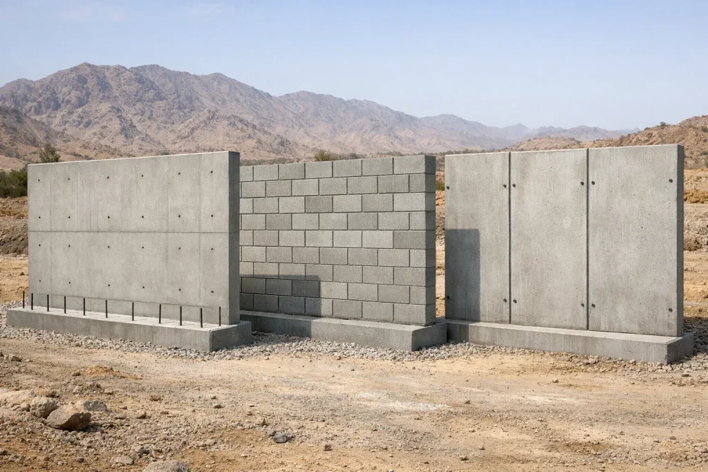 دیوار بتنی گرمسار