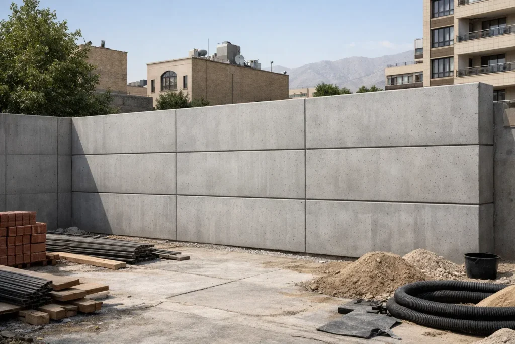 دیوار پیش ساخته اراک