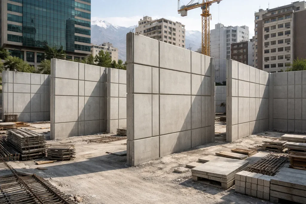 دیوار بتنی نما تهران