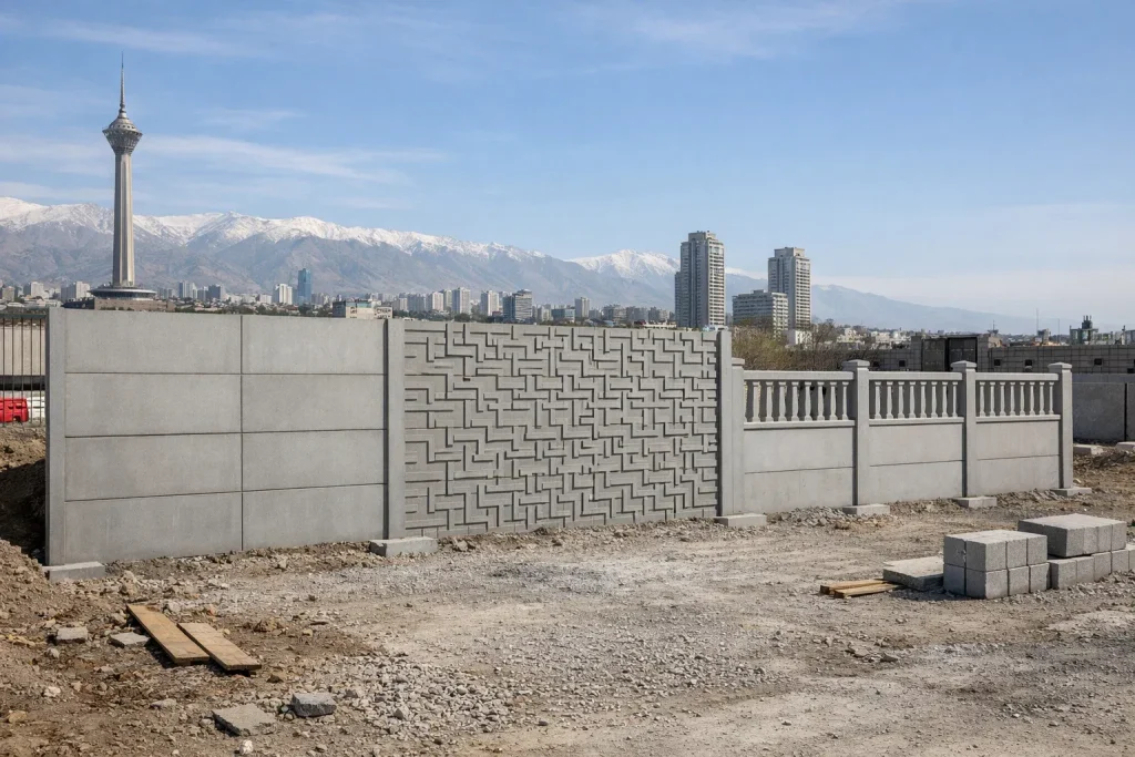دیوار بتنی تهران