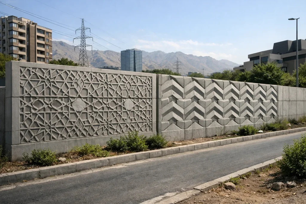 دیوار شادولاین دو رو نما