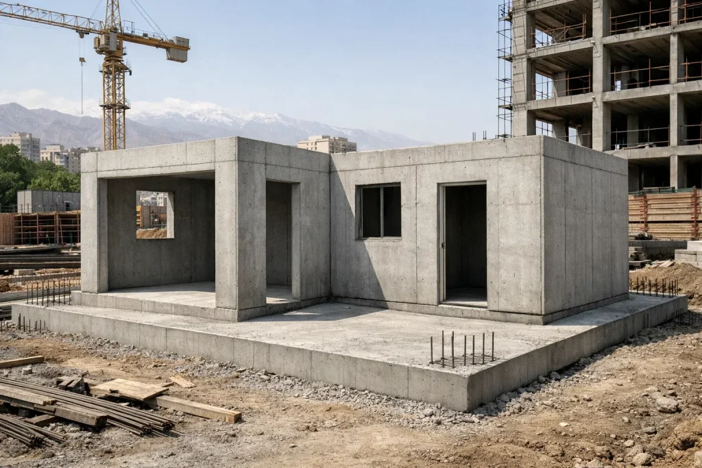 اتاق پیش ساخته بتنی